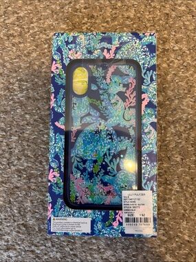 Lilly Pulitzer Navy Floral Phone Case - for iPhone X/XS